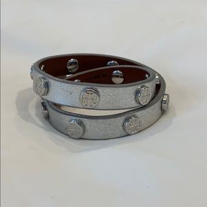 Tory Burch Silver Wrap Bracelet